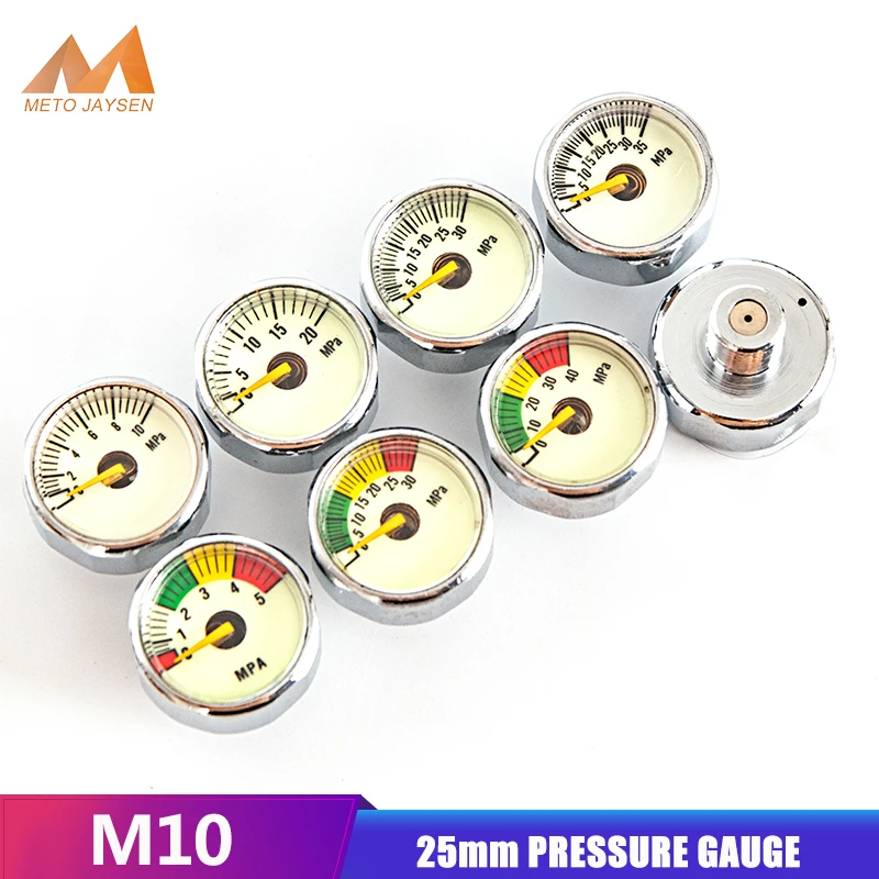 ダイビングバルブレギュレーター Pcp ペイントボール スキューバ M10x1 ミニ空気圧計 ゲージ 10mpa 30mpa 35mpa 1インチ Paintball Accessories Aliexpress