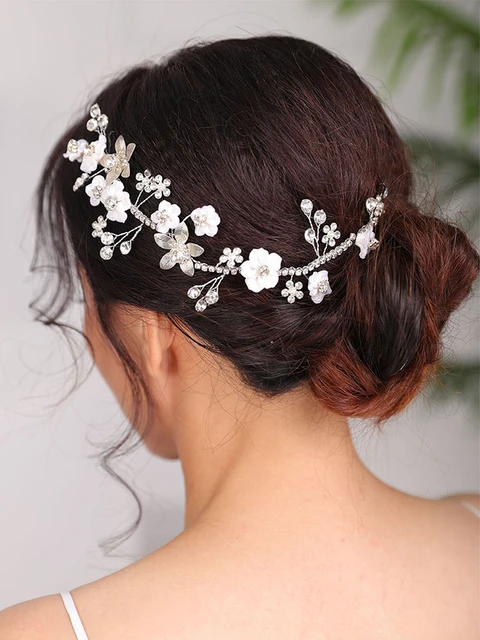 Elegant Rhinestone Daisy Bridal Headwear Wedding Hair Accessories