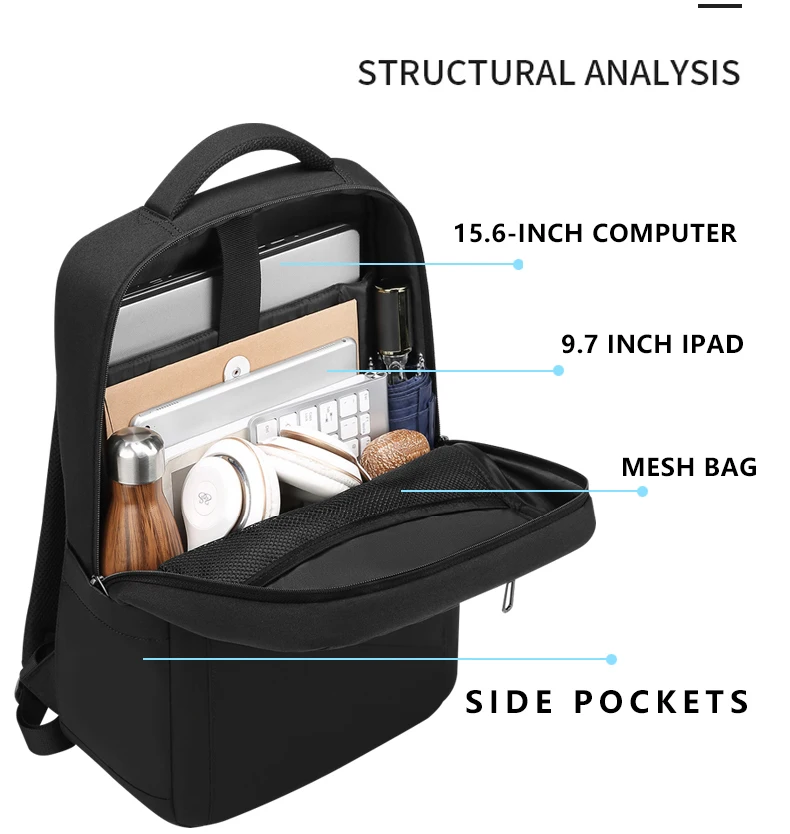 15.6” Laptop USB Backpack - Image 2