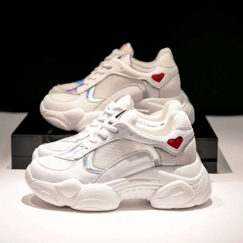 heart platform sneakers