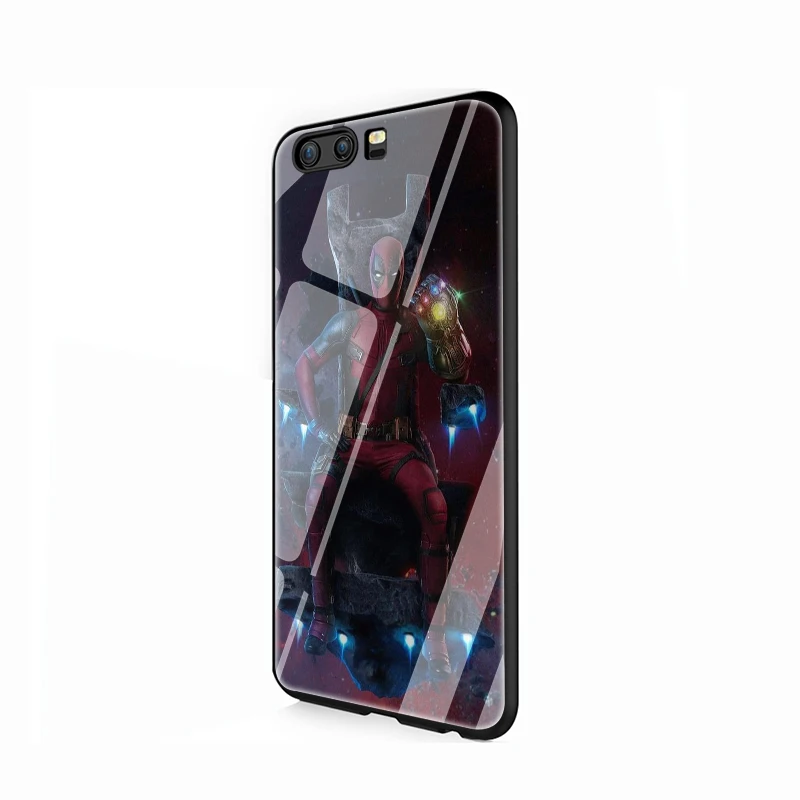 EWAU Marvel Дэдпул чехол из закаленного стекла для телефона для huawei Y6 Y9 mate 20 Honor 7A 8X9 10 Lite Pro - Цвет: G1