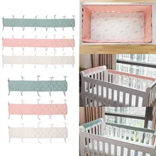 Detachable Baby Bed Bumper Cotton Thicken Crib Around Cushion Protector Bedding Bumper Guard Wrap Cot Guardrail Kids Room Decor