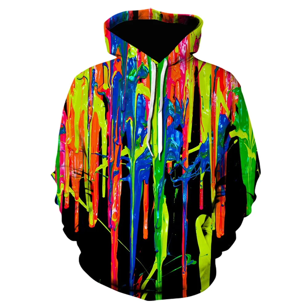 

Psychedelic 3d Print Hoodie Graffiti Art Unisex clothing Sweatshirt Autumn And Winter novel Sweatshirt Hooded loose pullover