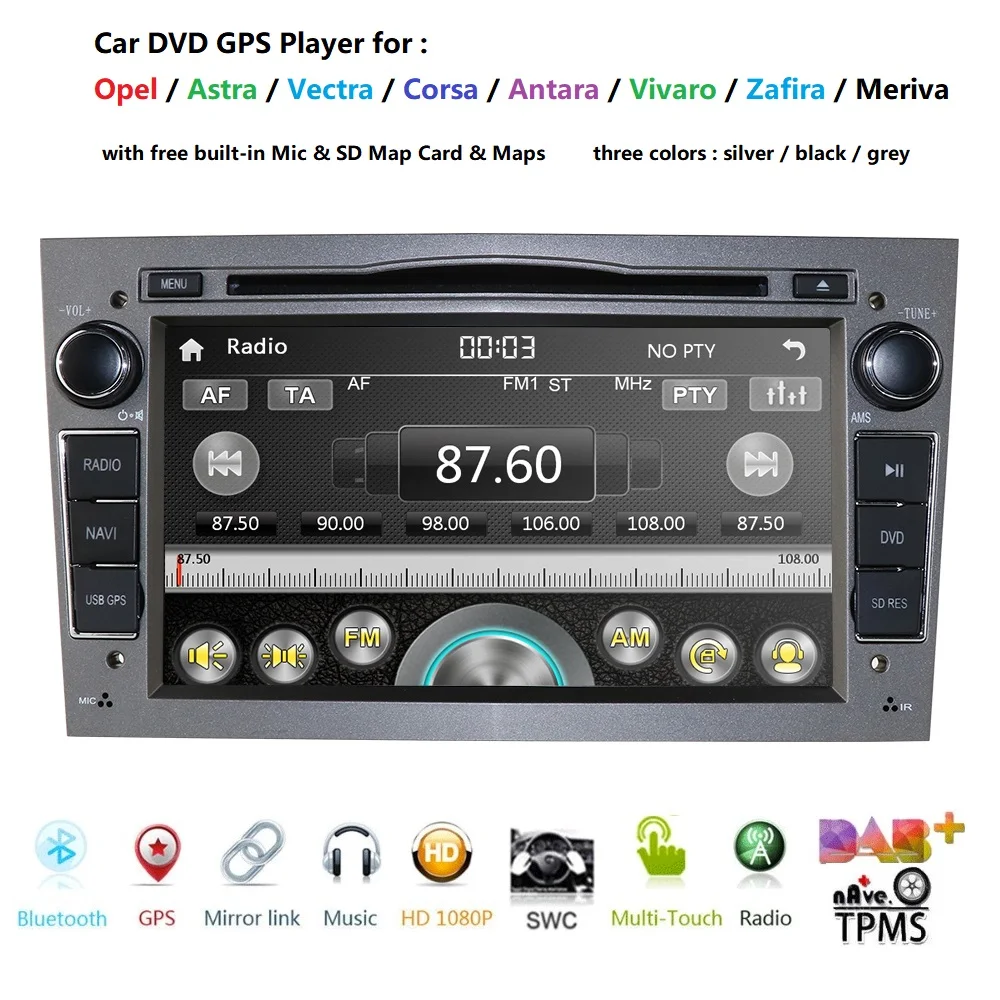 7 &quotHD сенсорный автомобильный dvd плеер с экраном GPS навигационная система для Opel