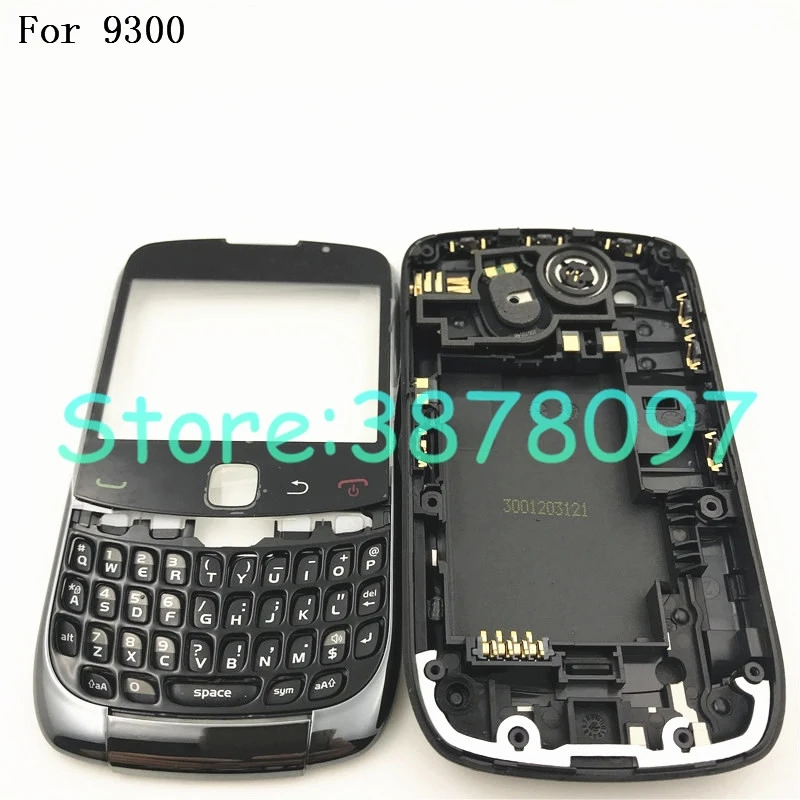 Новый Полный комплект корпуса для Blackberry Curve 9300 чехол батареи + Боковая кнопка
