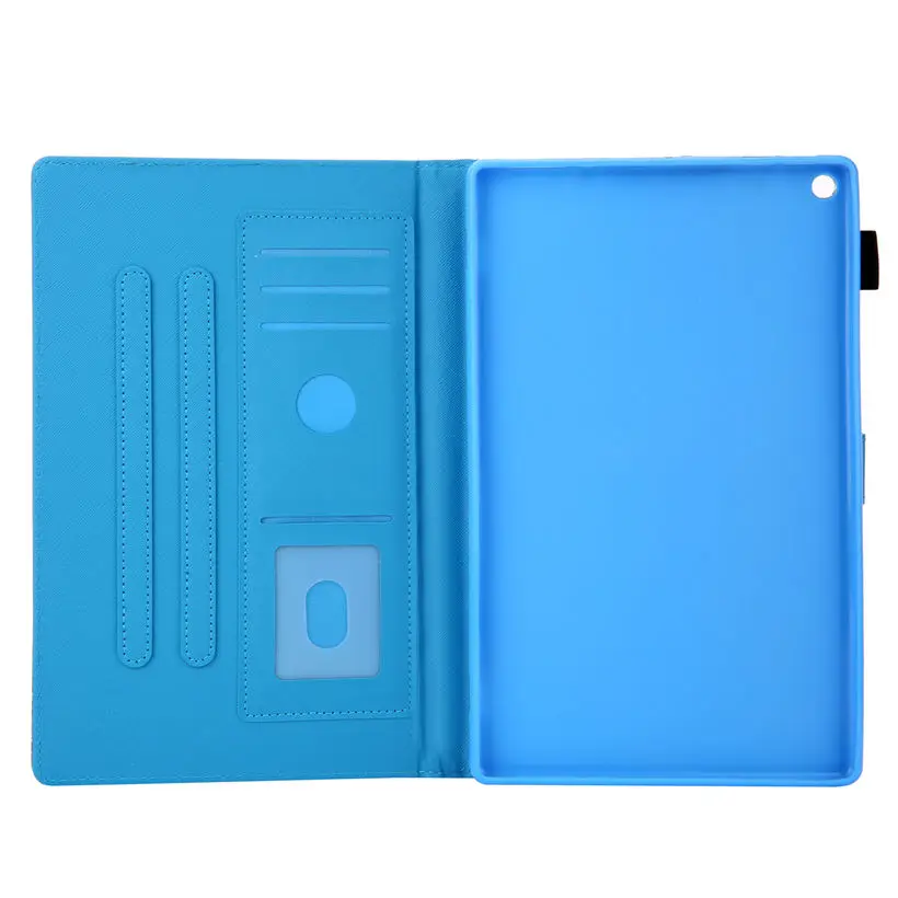 Чехол для Amazon Kindle Fire HD 10 7th Gen Smart Cover для Fire HD 10 5th Funda Tablet с милым принтом кота, подставка
