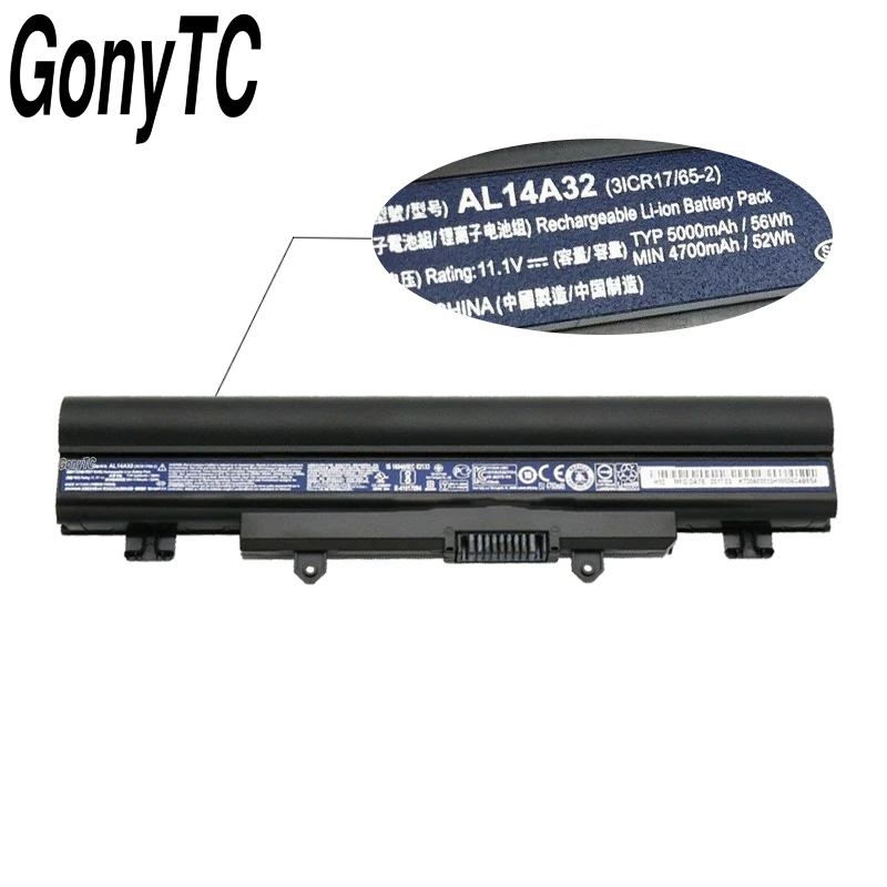 GONYTC AL14A32 для acer Aspire E14 E15 E5 E5-531 E5-551 E5-421 E5-471 E5-571 E5-572 V3-472 V3-572