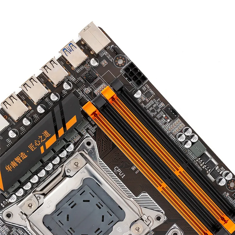 HUANANZHI X79-8D процессор LGA2011 LGA 2011 материнская плата с двойным процессором DDR3 подходит для серверной памяти и серверного процессора