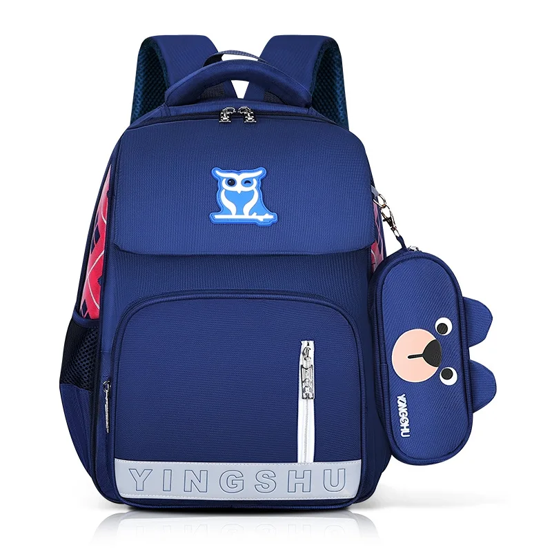 

Korean-style British Style CHILDREN'S School Bags Schoolbag for Elementary School Students Customizable Printed Words Printed Lo