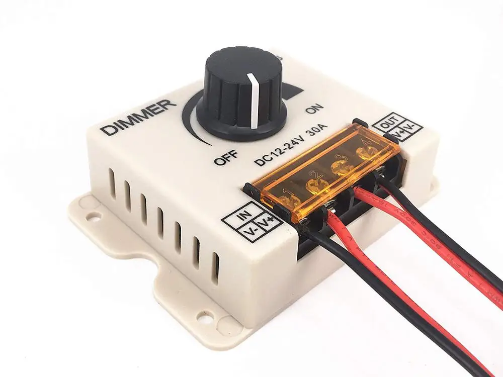 PWM 12V 24V 30A/720W светодиодный диммер для одноцветной светодиодной ленты световая лента Черная кнопка управления яркостью