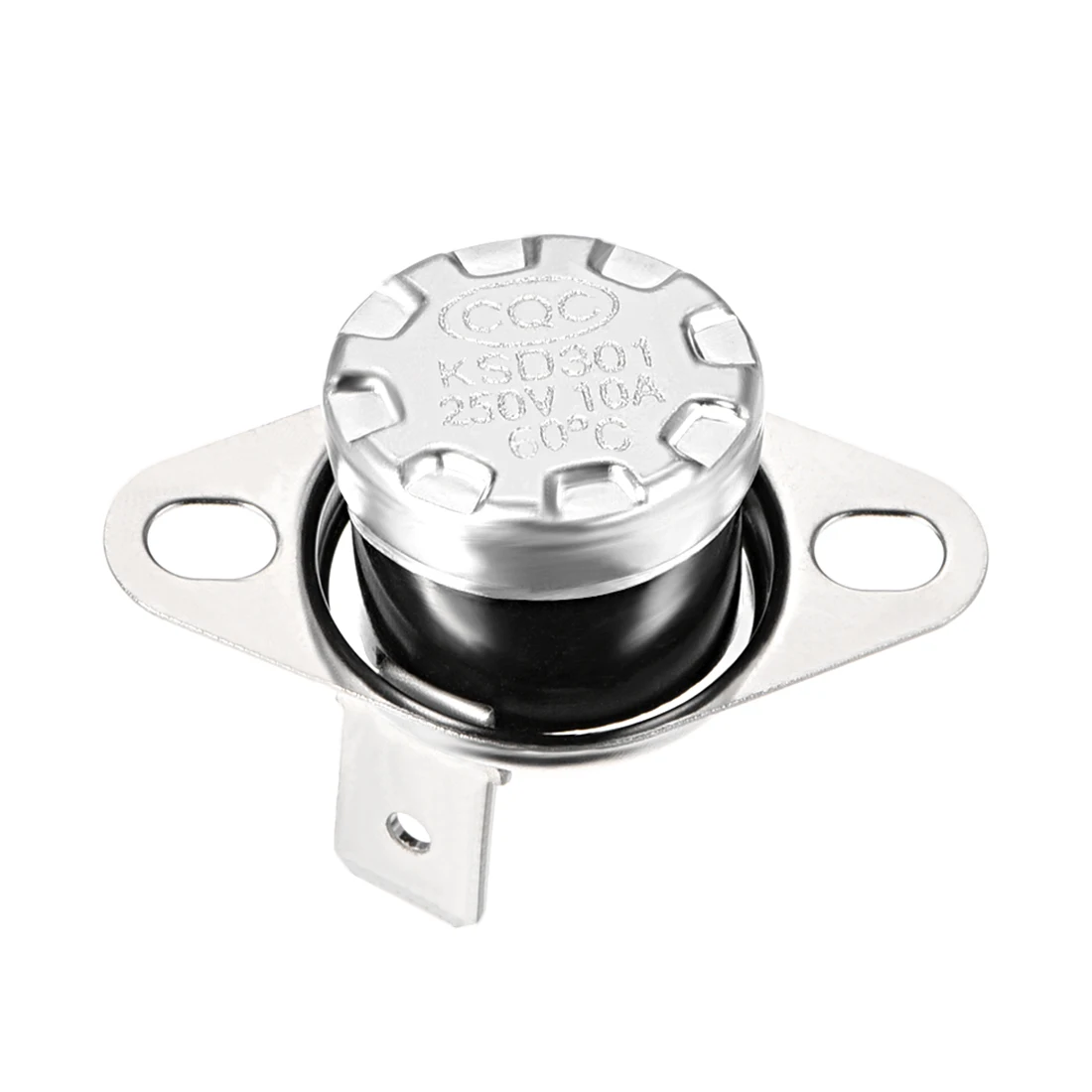 Uxcell 5 шт. переключатель контроля температуры KSD301 40 °C-150 °C термостат 250V 10A нормально закрытый прямоугольный штырь большой емкости