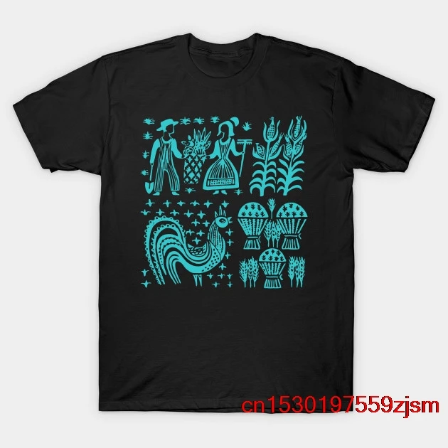 Винтажная футболка с изображением пирекса и бабочкой (бирюзовый синий) мужская