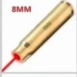 8MM 50 шт. CAL. 9 мм. 45. 30. 222REM. 223REM 7,62X39 30-30WIN 7X57R. 308 7,62X54. 38 20GA картридж с красным лазерным отверстием Sighter Boresighter - Цвет: 8MM