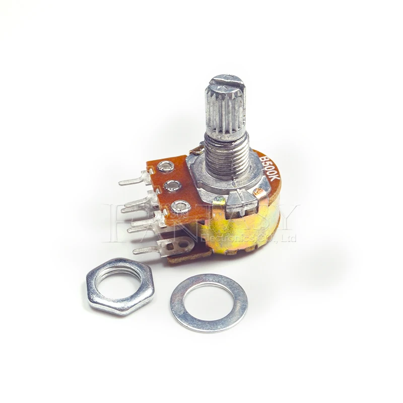 Potentiometer Kit 5pcs B1K B2K B5K B10K B20K B50K B100K B500K B1M 6Pin Shaft WH148 Potentiometer 1K 2K 5K 10K 20K 50K 100K 500K 1M Multiturn Potentiometer Linear Potentiometer Rotary Potentiometer Trimmer Potentiometer