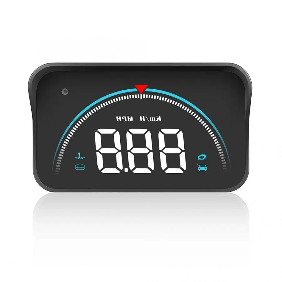 Автомобильный дисплей M8 HUD ODB2 3,5 дюймов напряжение сигнализации дисплей Спидометр с сигналом превышения скорости Предупреждение
