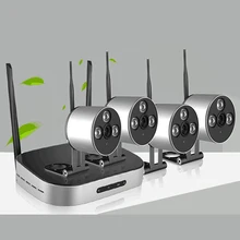 1080P камера безопасности Система 4CH Wifi NVR комплект 4 шт. 2.0MP HD камера наружного видеонаблюдения P2P система видеонаблюдения IP камера