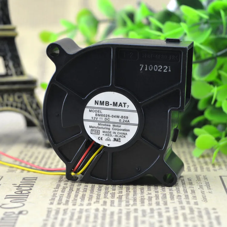 

NMB Turbine Blower 6025 Dc12v 0.24a (BM6025-04W-B59)