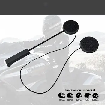 

Universal Moto Helmet Headset Microphone Handsfree Stereo Headphone for Motorcycle Intercom Motobike Headset Bluetooth Black 5V