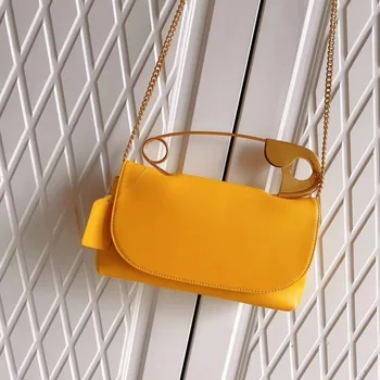

Korean Niche Paper Clip Leather Cross-body Bags for Women 2020 Luxury Handbags Women Bags Designer