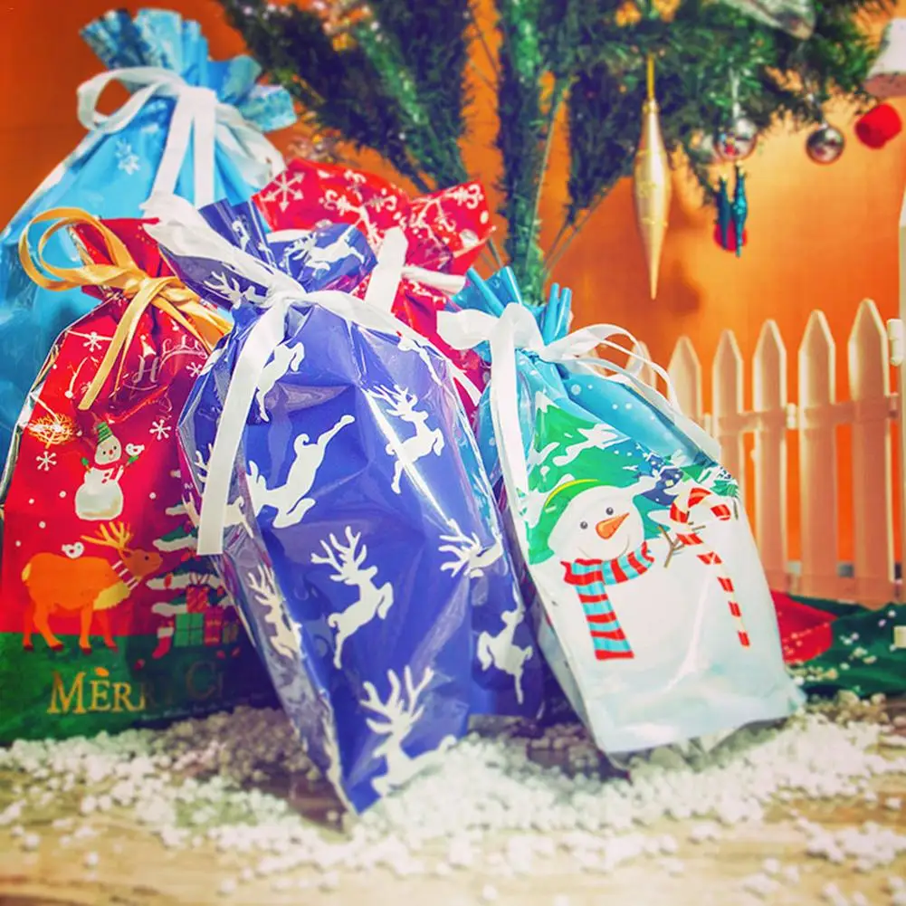 

2020 Christmas Gift Bag One-Tug Bags Christmas Drawstring Gift Bag Drawstring Gift Storage Bag Party Decor