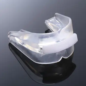 

Transparent Gum Shield Mouth Guard Teeth Protector Rugby Boxing Safe Silicone
