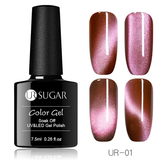1 Ur Sugar 7,5 мл 9D Гель-лак для ногтей с эффектом «кошачий глаз» лак Хамелеон для использования с магнитом УФ Гель-лак 5D Фиолетовый Синий замачиваемый УФ светодиодный Гель-лак для ногтей - Цвет: 1