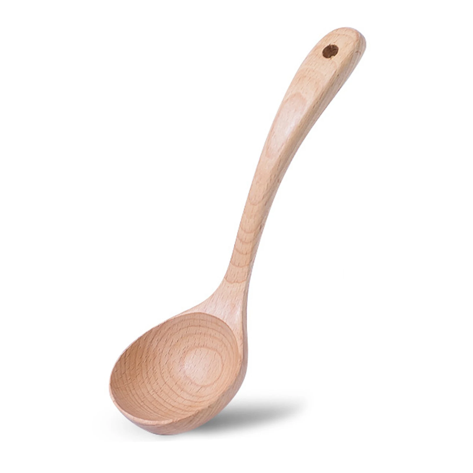Solid Wooden Soup Spoon High Temperature Resistant with Long Handle Pot Scoop for Home Kitchen Supplies | Дом и сад