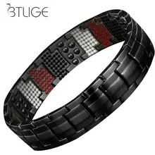 Съемный двухрядный магнит мужской браслет Анион энергии титана стальной браслет мужской браслет-амулет