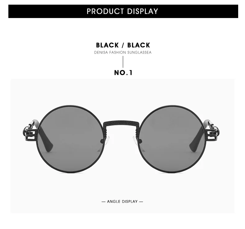 Новые Круглые ретро-очки коробка Весна ноги пара панк Ms. солнцезащитные очки для мужчин