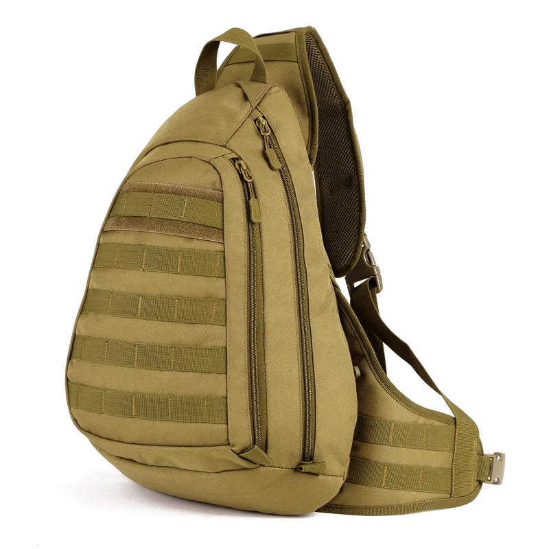 Протектор Плюс тактическая сумка через плечо, Молл военная сумка на плечо, армейская сумка, Спорт на открытом воздухе походная сумка, рюкзак для путешествий для мужчин - Цвет: Khaki