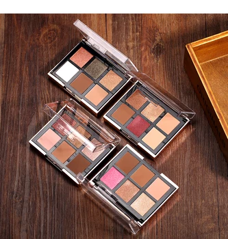 

O.TWO.O 4pcs/set 6 Colors Eyeshadow Palette + 2 Colors Blusher With Brush Cosmetics Kit