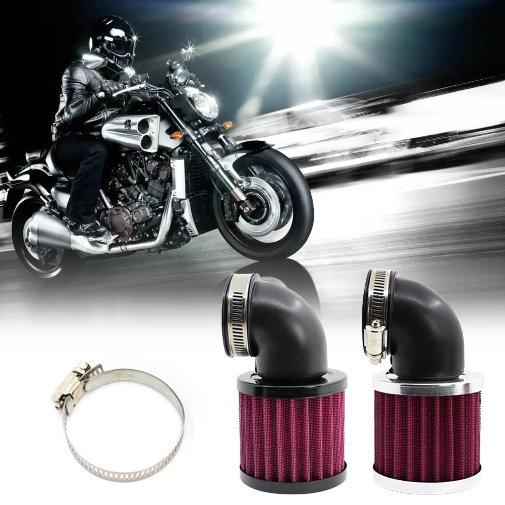Mesh Stable Easy Install Replacement Air Filter Modified Motorcycle Accessories Right Angle Durable Universal Lightweight Bike