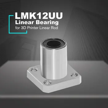

1PC LMK12UU dr:12mm Square Flange Type Linear Bearing Bushings for 3D Printer Linear Rod Stick Electric Tool CNC Parts