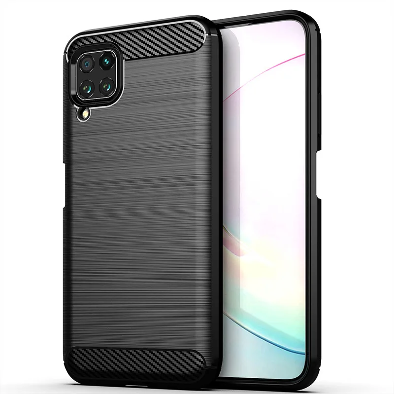 Для huawei Nova 6 чехол матовый Силиконовый карбоновая текстура защитная задняя крышка для huawei Nova 6SE крышка