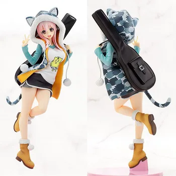 

Anime Super Sonico Action Figure Tiger Coat Guitar Supersonic Girls Tora Parka Ver! Collectible Figure Model Boy Gifts Toys 20CM