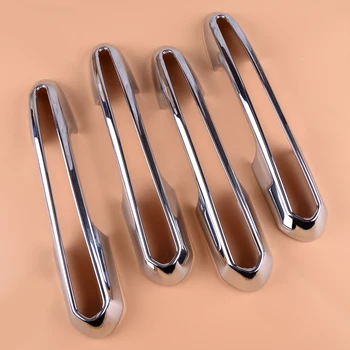 

CITALL 4pcs ABS Chrome Car Side Door Handle Cover Molding Trim Bezel Accessories Fit For Toyota RAV4 2019