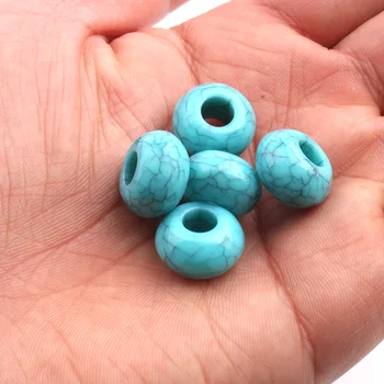 

50pcs/lot Dreadlocks Hair Ring Hair Braid Beads Blue coloured hair braid dread dreadlock Beads cuffs clips approx 6mm hole