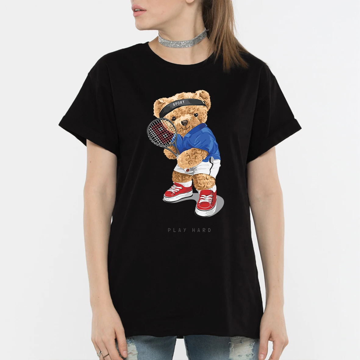 Tennis Bear Boxy Tee