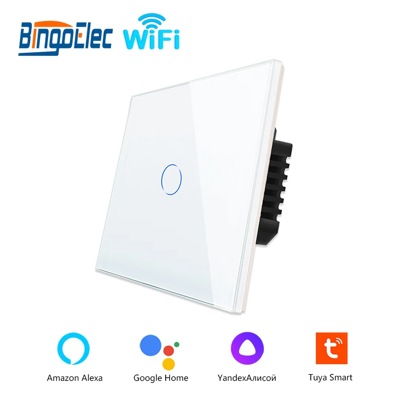 Умный светильник ель света Bingoelec Tuya с Wi-Fi и роскошной стеклянной панелью умный