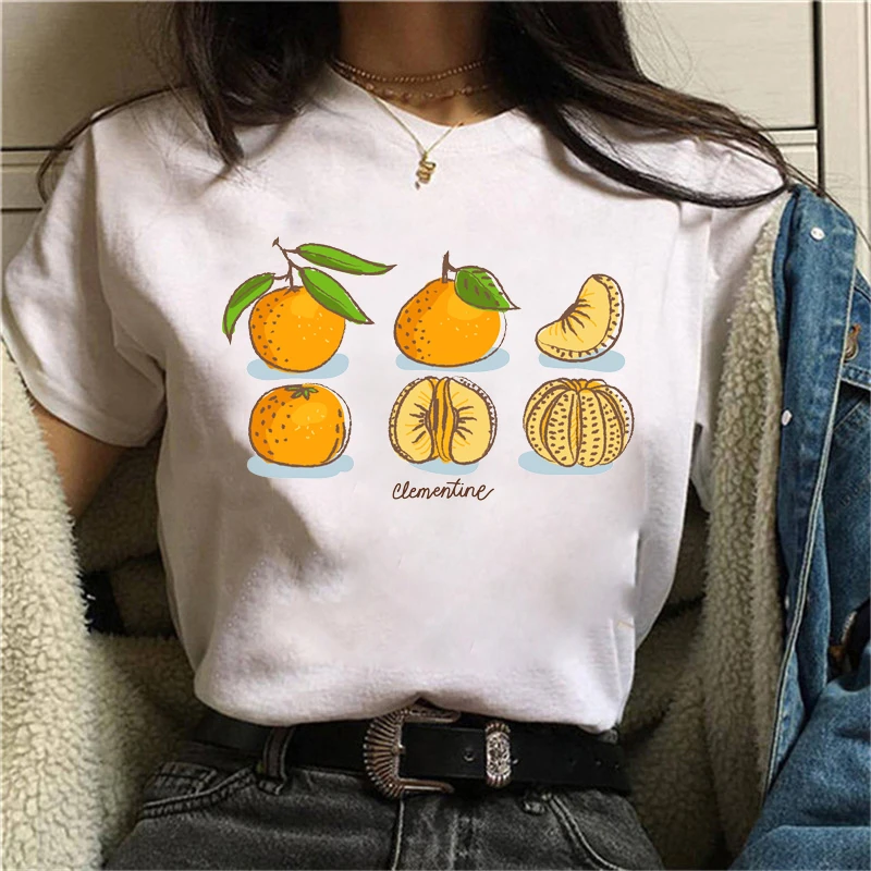 Camiseta Vintage de los años 90 para mujer, remera de dibujos animados, camisetas de Mango para mujer, camiseta de estética manga corta, Tops blancos mujer|Camisetas| - AliExpress