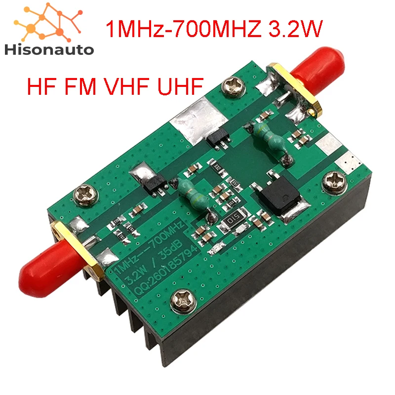 1 МГц-700 МГц 3,2 Вт усилитель HF fm VHF UHF FM передатчик широкоплоский усилитель высокой частоты