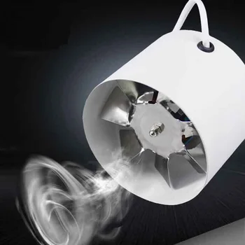 

4 Inch Duct Booster Vent Fan Inline Duct Fan Booster Exhaust Blower Air Cooling Vent Metal Cutter For Venting A Growing Area