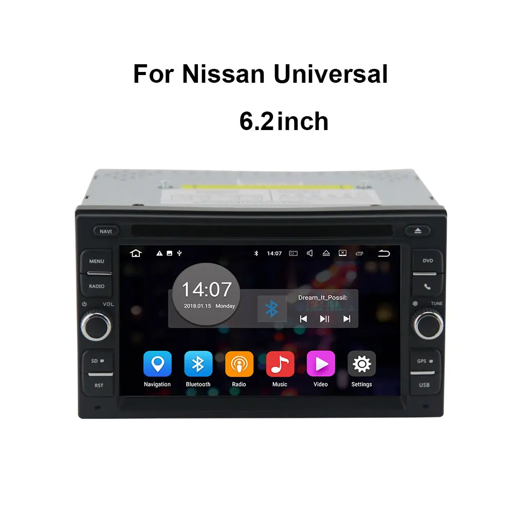 Zetech 1 din 10," Android 9,0 DVD gps навигация автомобиля Универсальный радио для nissan kia toyota hyundai volkswagen радио мультимедиа - Цвет: For Nissan no DSP
