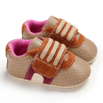 

Newborn Baby Boy Shoes First Walkers Spring Autumn Baby Boy Infant Soft Sole Shoes 0-18 Months