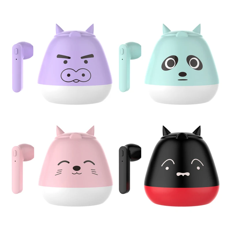 TWS Earphone Bluetooth Wireless Headset Waterproof Deep Bass Earbuds True Wireless Stereo Headphone With Mic Girls Kids Earphone