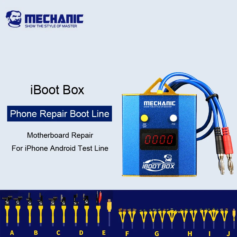 Mecánico IBoot Box iPhone fuente de alimentación abierta línea de la máquina soporte DC5V-28V Puert