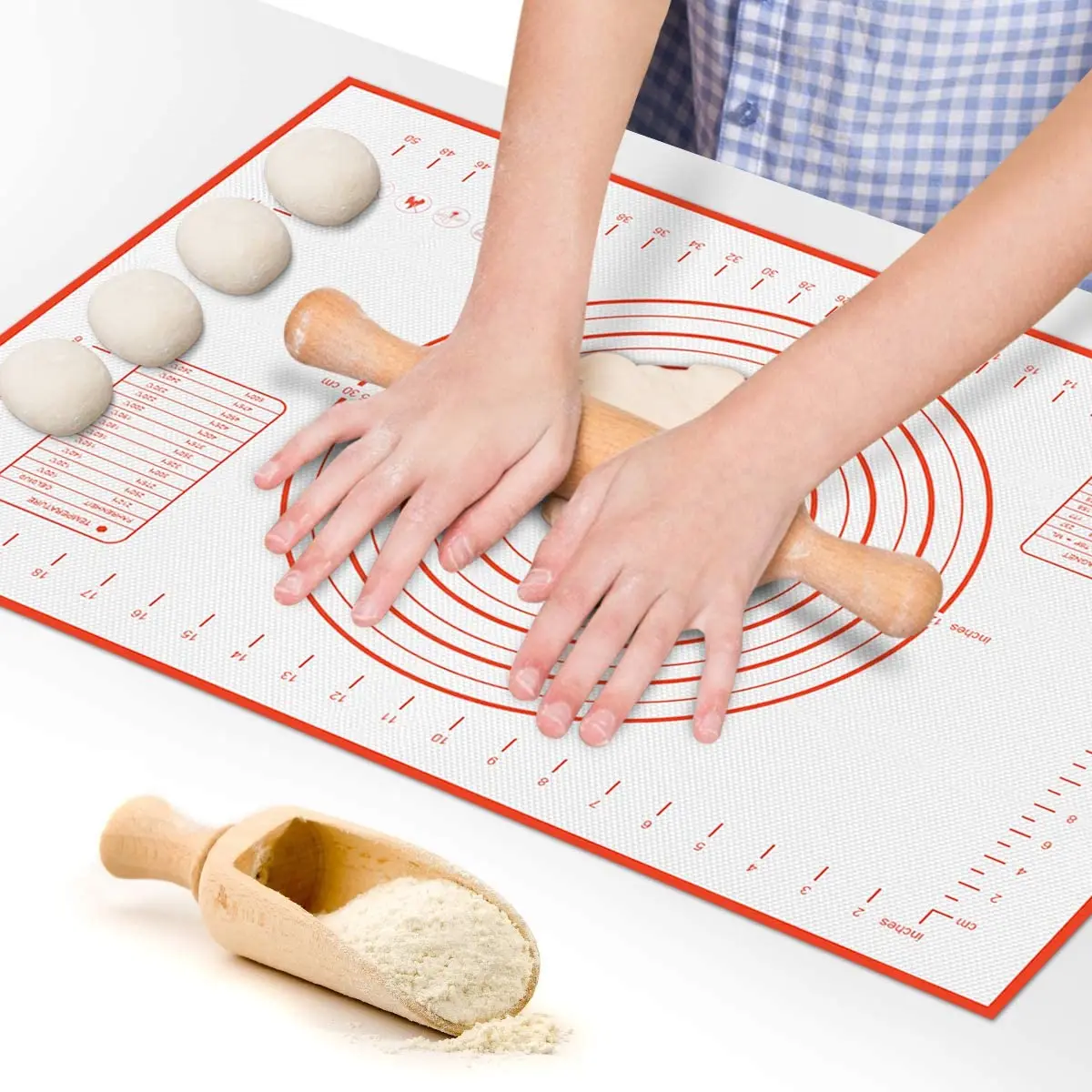 Kitchen Silicone Mats Rolling Dough Large  Dough Large Size Silicone Mat -  70x50cm - Aliexpress