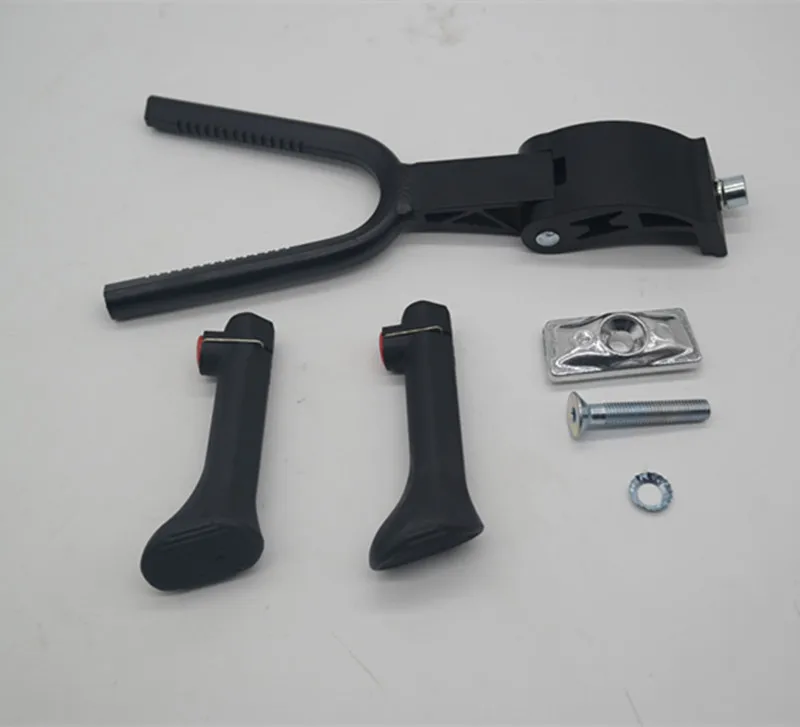 Non-slip Double Leg Center Mount Bike Kickstand Aluminum Adjustable 24” 28”