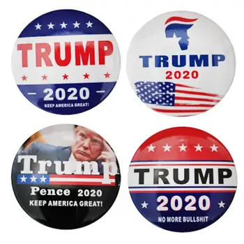 

2020 Trump Brooch Pins Dome Lapel Button Badges for 2020 Election