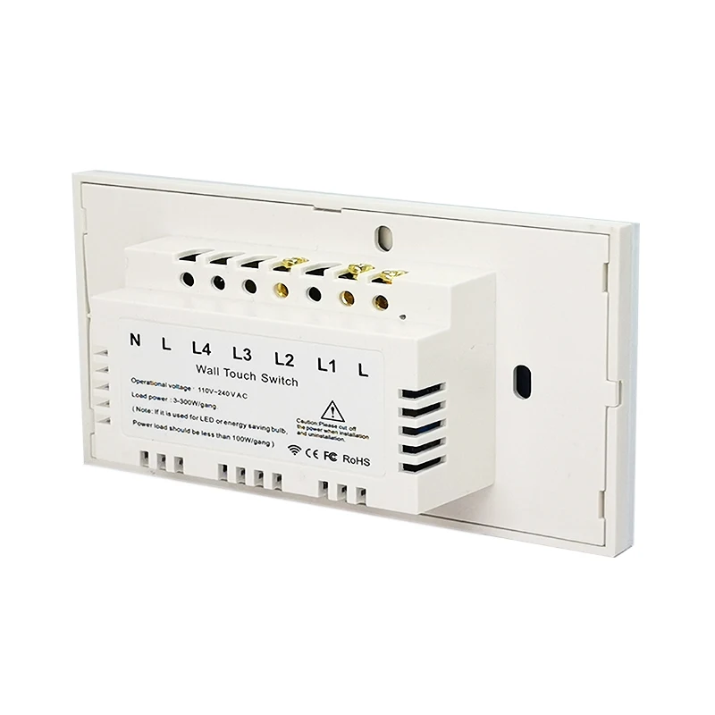 Vovoway US Touch switch home light switch RF433MHz wireless remote control 1gang AC110V 220V interrupter